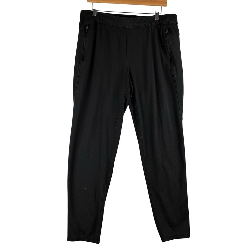 Athletic Works Black Joggers Men Large 36-38 Active Athleisure Gym Sport Cmofort